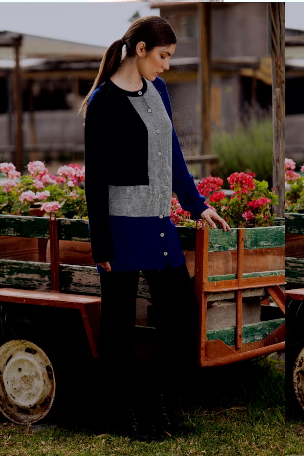 INTARSIA RIBBED CARDIGAN - Image 3